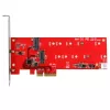StarTech.com Tarjeta controladora 2x M.2 SATA SSD – PCIe, PCIe, M.2, Full-Height / Low-Profile, PCI 2.0, rojo, CE, FCC, TAA