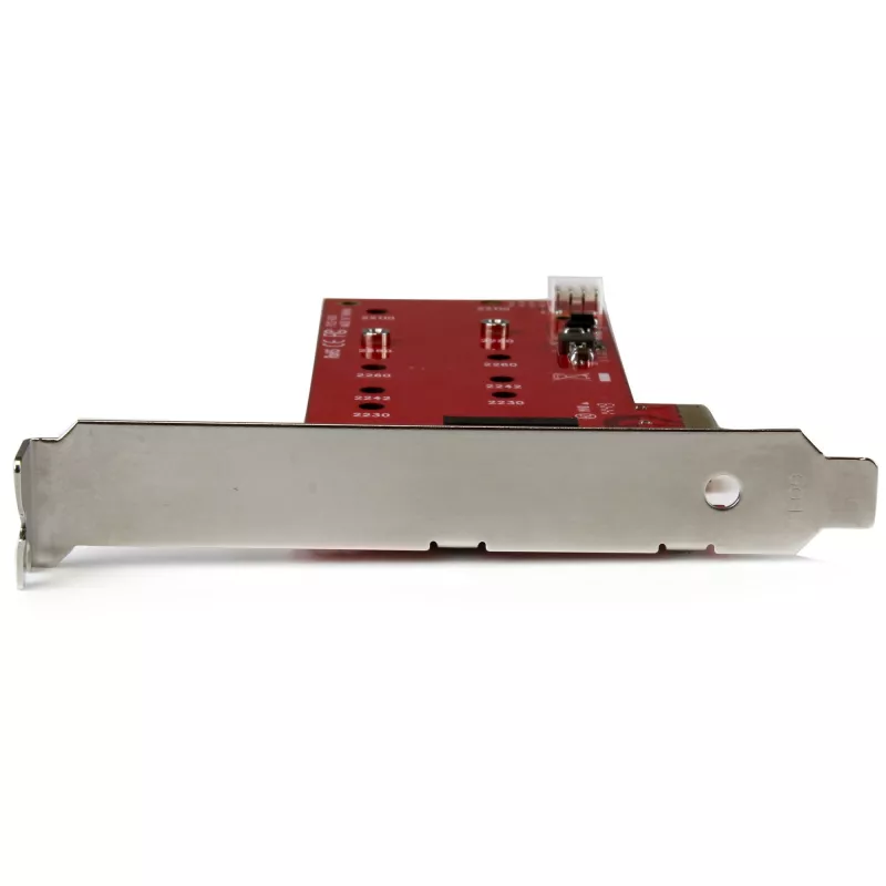 StarTech.com Tarjeta controladora 2x M.2 SATA SSD – PCIe, PCIe, M.2, Full-Height / Low-Profile, PCI 2.0, rojo, CE, FCC, TAA