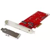 StarTech.com Tarjeta controladora 2x M.2 SATA SSD – PCIe, PCIe, M.2, Full-Height / Low-Profile, PCI 2.0, rojo, CE, FCC, TAA