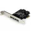 StarTech.com Tarjeta controladora SATA 6 Gbit/s eSATA PCI Express de 2 puertos – tarjeta PCIe SATA III de doble puerto – 2 Int/2 Ext