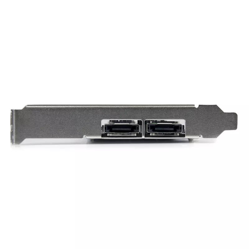StarTech.com Tarjeta controladora SATA 6 Gbit/s eSATA PCI Express de 2 puertos – tarjeta PCIe SATA III de doble puerto – 2 Int/2 Ext