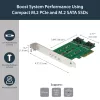 StarTech.com Tarjeta adaptadora 3 puertos M.2 SSD (NGFF) – 1 x PCIe (NVMe) M.2, 2 x SATA III M.2 – PCIe 3.0