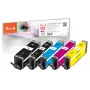 Peach PI100-378 Cartucho de tinta 5 uds. Compatible Alto (XL) Rendimiento Negro, Cian, Magenta, Amarillo