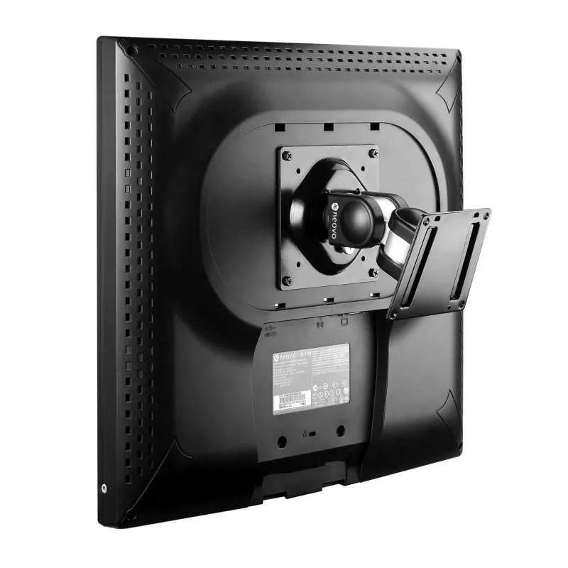 Soporte de pared/sobremesa para monitor AG Neovo PMK-01 para pantallas de 15 inch–32 inch, VESA 75x75–100x100, carga máx. 14 kg, inclinación ±90°, giro 180° (Negro)