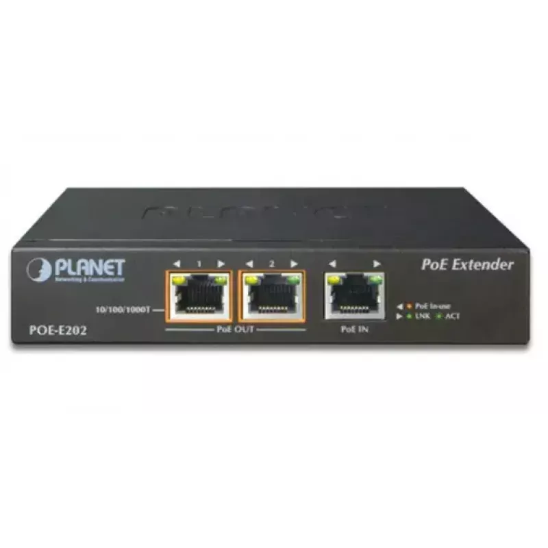 Emisor y receptor de red PLANET POE-E202