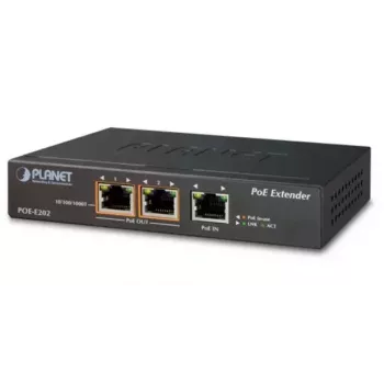 Emisor y receptor de red PLANET POE-E202