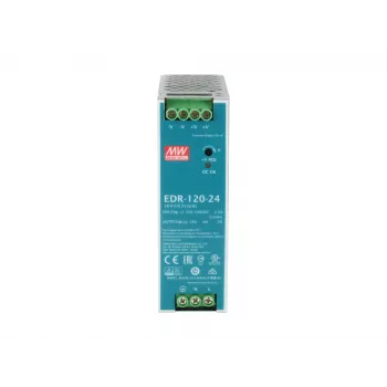 LevelOne Fuente de alimentación industrial 24V DC, 120W, montaje en carril DIN