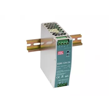 LevelOne fuente de alimentación industrial 48V DC, 120W, carril DIN, compatible con PoE
