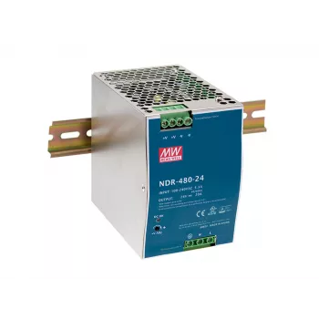 LevelOne fuente de alimentación industrial 48V DC, 480W, carril DIN, compatible con PoE