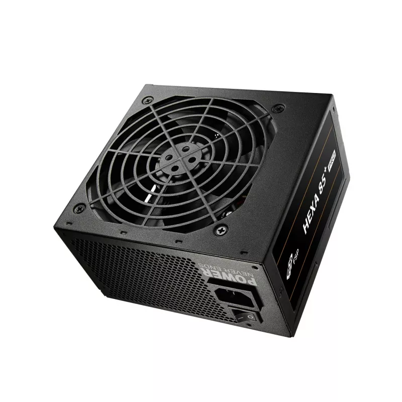 FSP HEXA 85+ PRO 350W fuente de alimentación ATX ATX2.5 negro, 350 W, 100 - 240 V, 50 - 60 Hz, 5 - 2 A, activo, 85 W