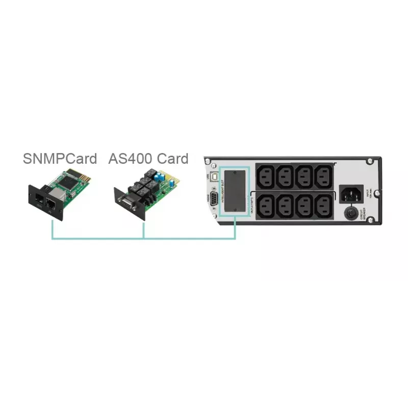 FSP Eufo 1.1k sistema de alimentación ininterrumpida (SAI) line-interactive 1,1 kVA 990 W 8 salidas AC