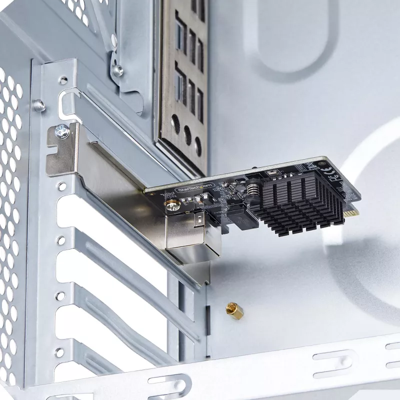 StarTech.com tarjeta de red PCIe 1 puerto 5G Gigabit, tarjeta LAN PCI Express 5G/2,5G/1G/100M/10M, Realtek RTL8126, Windows y Linux, conforme a TAA