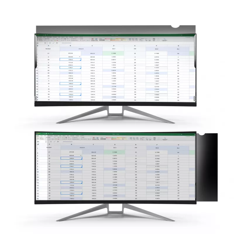 StarTech.com filtro de privacidad para monitor ultrapanorámico de 34 pulgadas – 21:9 panorámico – filtro de seguridad para pantalla de ordenador – protección con reducción de luz azul – mate/brillante – +/-30 grados