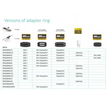 Vivolink PROADRINGDPR adaptador de cable de vídeo 0,1 m DisplayPort HDMI negro