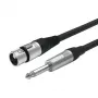 Vivolink PROAUDXLRFJACK10 cable de audio 10 m XLR 6,35 mm negro