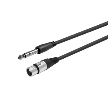Cable de audio Vivolink PROAUDXLRFJACKS1 1m XLR hembra 6,35mm macho negro
