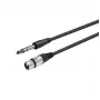 Cable de audio Vivolink PROAUDXLRFJACKS1 1m XLR hembra 6,35mm macho negro