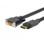Vivolink PRODPDVI3 Adaptador de cable de vídeo 3 m DisplayPort DVI-D Negro