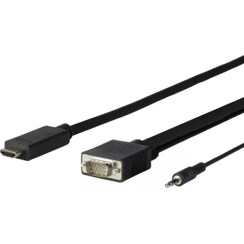 Vivolink PROHDMIVGA1 adaptador de cable de vídeo 1 m HDMI Type-A (estándar) VGA (D-Sub) negro