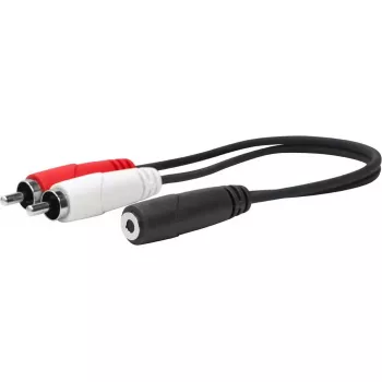 Vivolink PROMJFRCAM0.2 cable de audio 0,2 m 3,5 mm 2 x RCA negro