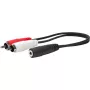 Vivolink PROMJFRCAM0.2 cable de audio 0,2 m 3,5 mm 2 x RCA negro