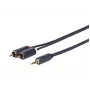 Vivolink PROMJRCA2.5 cable de audio 2,5 m 3,5 mm 2 x RCA negro