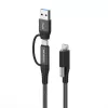 Vivolink PROUSBCMM1.5ADP Cable USB USB 3.2 Gen 2 (3.1 Gen 2) 1,5 m USB C Negro