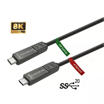 Vivolink PROUSBCMM10OP Cable USB USB 3.2 Gen 2 (3.1 Gen 2) 10 m USB C Negro