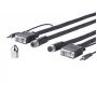 Vivolink PROVGASCW10 Cable VGA 10 m VGA (D-Sub) Negro