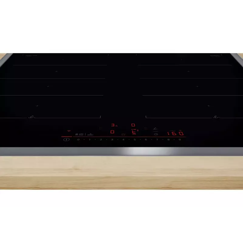 Bosch Serie 6 PXX645HC1E Placa de cocina Negro Integrado 60 cm Placa de inducción por zonas 4 Zona(s)
