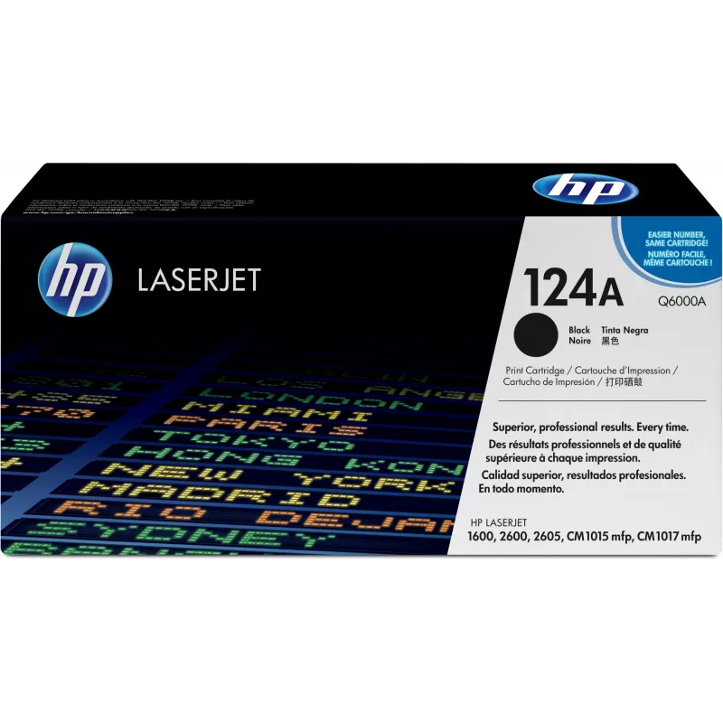 HP 124A Tóner original para LaserJet negro