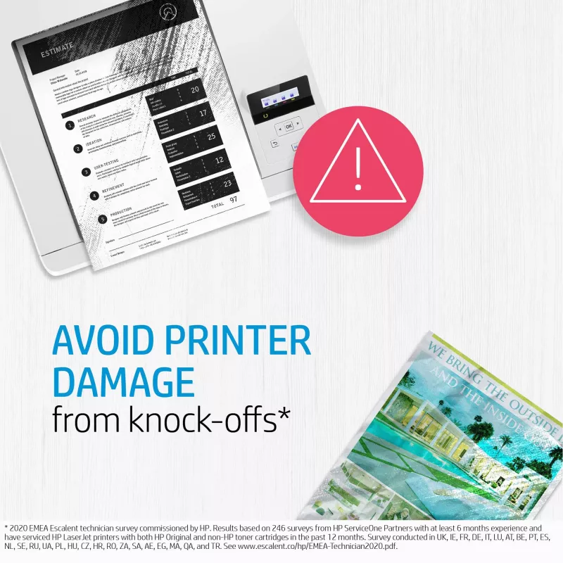 HP 124A Tóner original para LaserJet negro