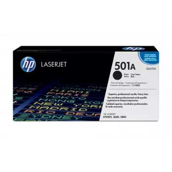 HP 501A Tóner original para LaserJet negro, 6000 páginas, negro, 1 ud.