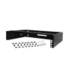 StarTech.com RACK-2U-14-BRACKET rack de red de pared 2U de 19 pulgadas, 14 pulgadas de profundidad (perfil bajo), soporte para panel de conexiones, capacidad de 35 kg (77 lbs), negro