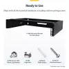 StarTech.com RACK-2U-14-BRACKET rack de red de pared 2U de 19 pulgadas, 14 pulgadas de profundidad (perfil bajo), soporte para panel de conexiones, capacidad de 35 kg (77 lbs), negro