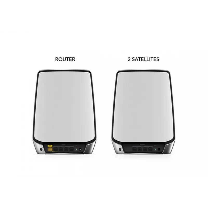 NETGEAR Orbi RBK853 AX6000 WiFi 6 sistema mesh Tri-Band (2,4 GHz / 5 GHz / 5 GHz) Wi-Fi 6 (802.11ax) gris 4 interno