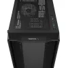 Carcasa de PC DeepCool CC560 V2 Midi Tower negra — ATX/microATX, cristal templado, frontal RGB, radiador frontal 360mm, GPU 370mm