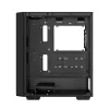 Carcasa de PC DeepCool CC560 V2 Midi Tower negra — ATX/microATX, cristal templado, frontal RGB, radiador frontal 360mm, GPU 370mm