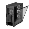 Carcasa de PC DeepCool CC560 V2 Midi Tower negra — ATX/microATX, cristal templado, frontal RGB, radiador frontal 360mm, GPU 370mm