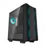 Carcasa de PC DeepCool CC560 V2 Midi Tower negra — ATX/microATX, cristal templado, frontal RGB, radiador frontal 360mm, GPU 370mm