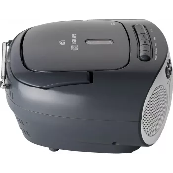 Radio radiocasete portátil Reflexion RCR2260DAB blanca/gris con sintonizador DAB+/FM y reproductor de CD