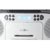 Radio radiocasete portátil Reflexion RCR2260DAB blanca/gris con sintonizador DAB+/FM y reproductor de CD