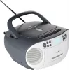 Radio radiocasete portátil Reflexion RCR2260DAB blanca/gris con sintonizador DAB+/FM y reproductor de CD