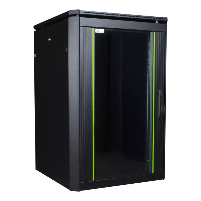 Rack autoportante LOGON RDL16U68BL 16U negro 600 kg de capacidad