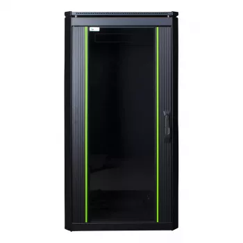 Rack autoportante LOGON RDL22U66BL 22U negro 600 kg de capacidad