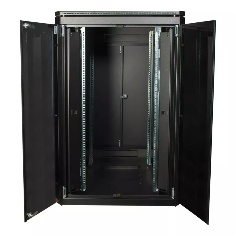 Armario rack autoportante LOGON RDL22U88BL 22U negro 600 kg de capacidad