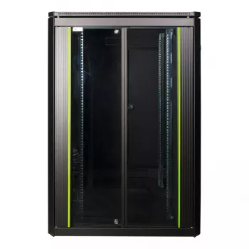 Armario rack autoportante LOGON RDL22U88BL 22U negro 600 kg de capacidad