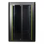 Armario rack autoportante LOGON RDL22U88BL 22U negro 600 kg de capacidad