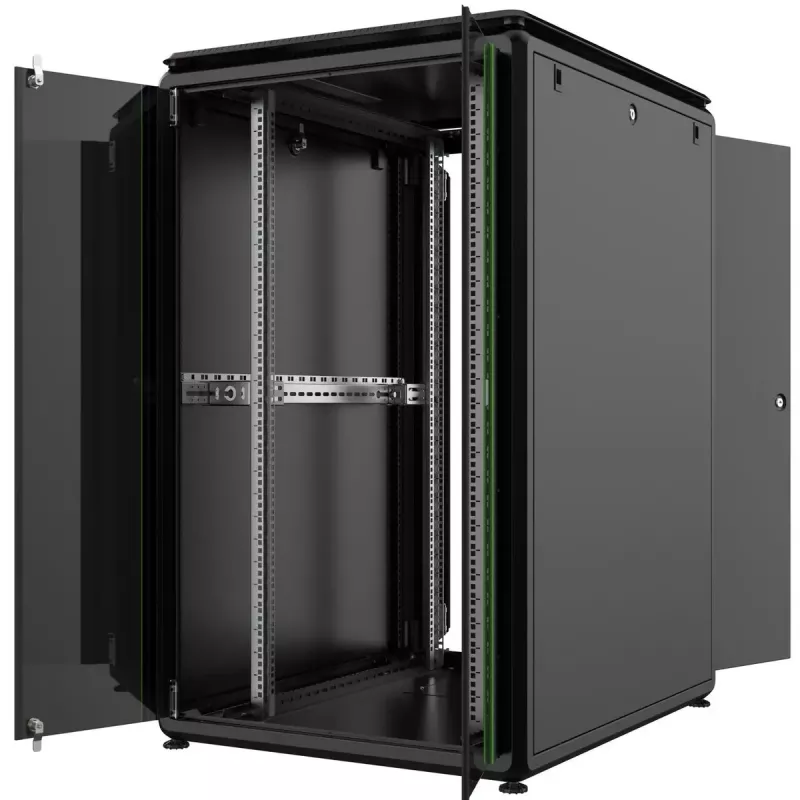 LANVIEW Data Line RDL26U81BL armario rack independiente de 19" 26U, 800 x 1000 x 1342 mm, negro