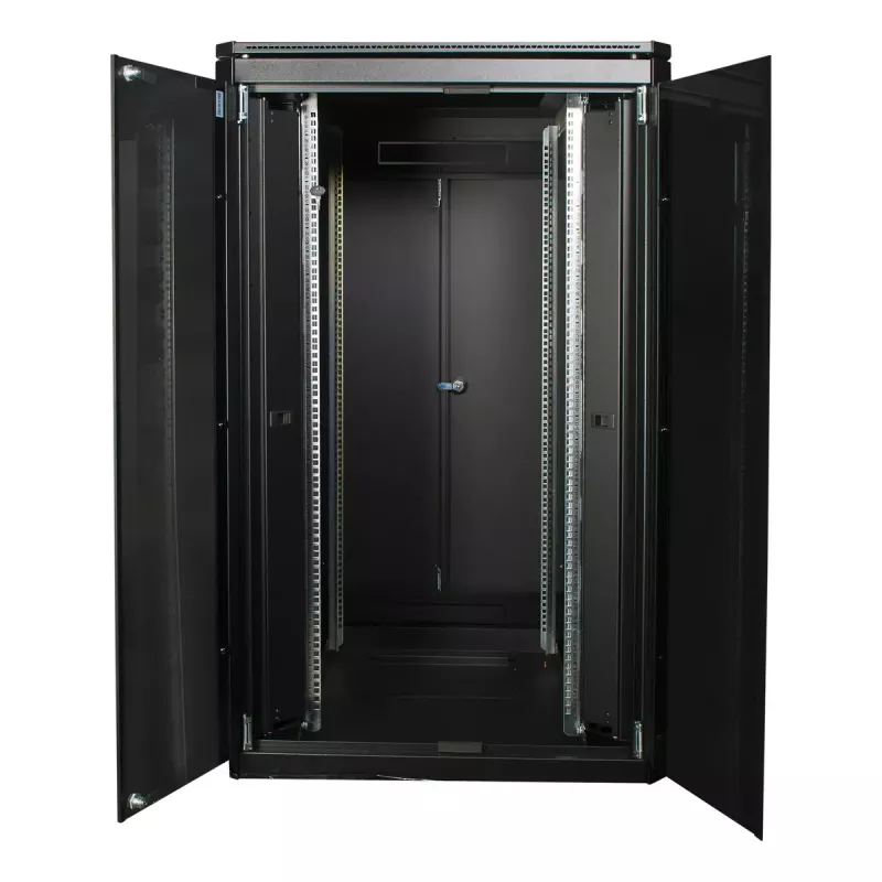 Armario rack autoportante LOGON RDL26U88BL 26U negro 600 kg de capacidad